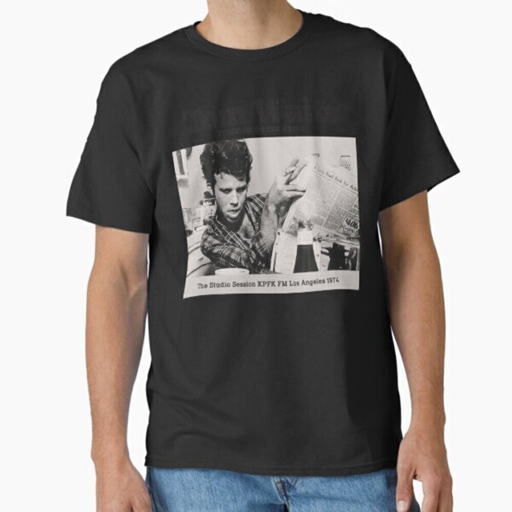 TOM-WAITS Classic T-Shirt Black For Fans